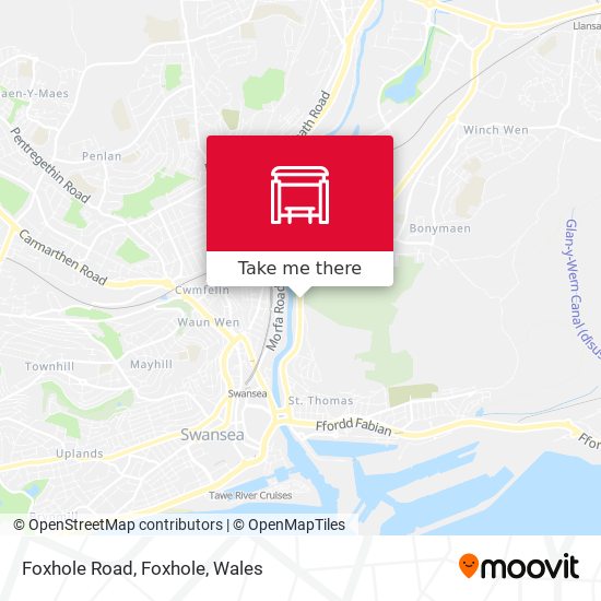 Foxhole Road, Foxhole map