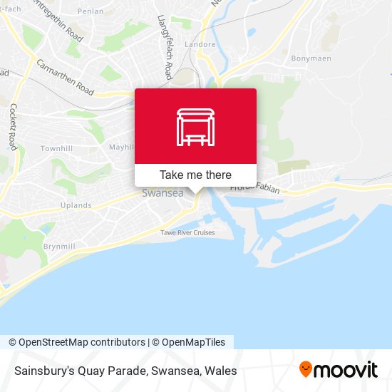 Sainsbury's Quay Parade, Swansea map