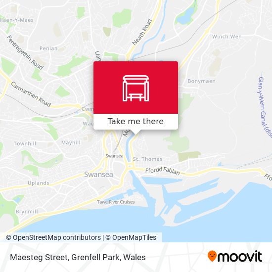Maesteg Street, Grenfell Park map