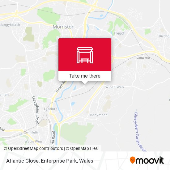 Atlantic Close, Enterprise Park map