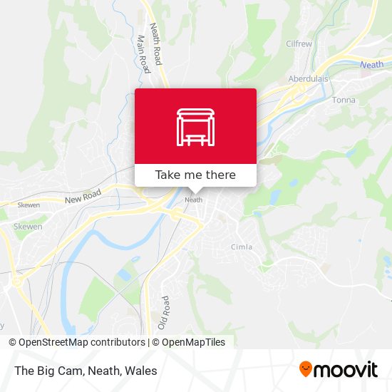 The Big Cam, Neath map