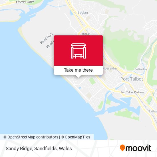 Sandy Ridge, Sandfields map