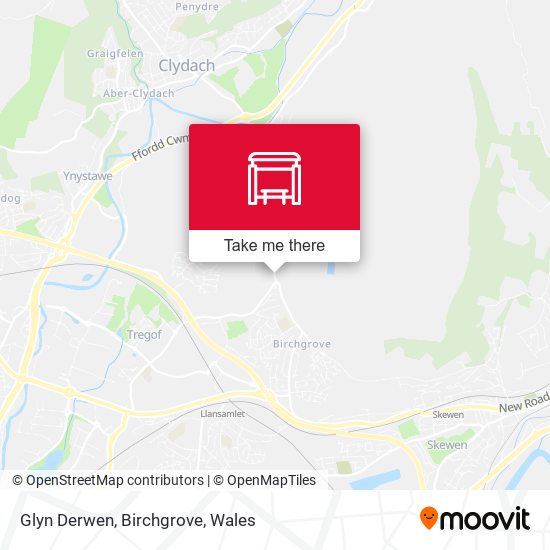 Glyn Derwen, Birchgrove map