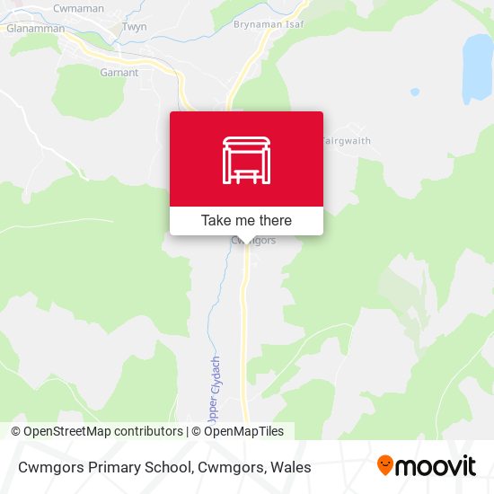 Cwmgors Primary School, Cwmgors map