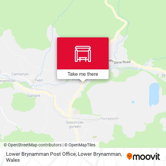 Lower Brynamman Post Office, Lower Brynamman map