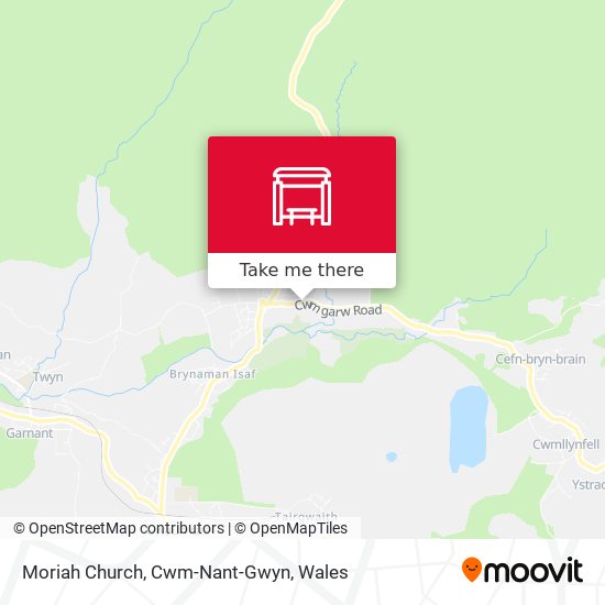 Moriah Church, Cwm-Nant-Gwyn map