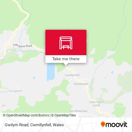 Gwilym Road, Cwmllynfell map