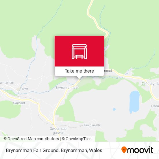 Brynamman Fair Ground, Brynamman map