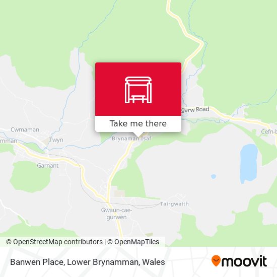 Banwen Place, Lower Brynamman map