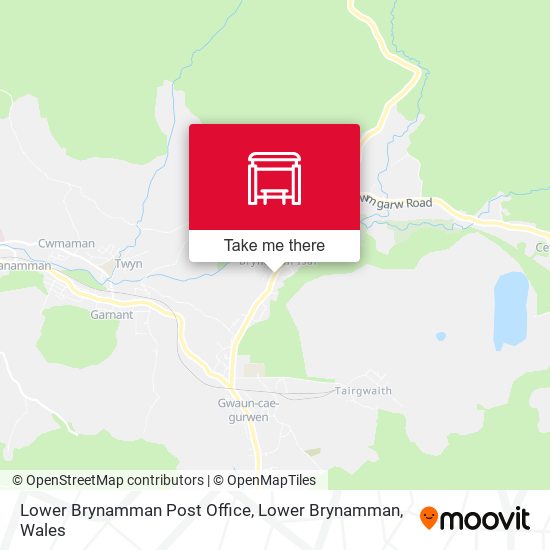 Lower Brynamman Post Office, Lower Brynamman map