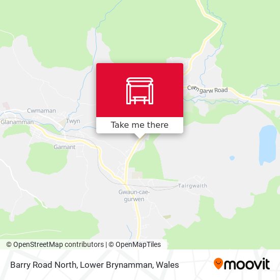 Barry Road North, Lower Brynamman map