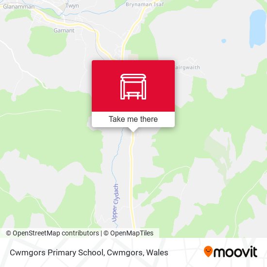 Cwmgors Primary School, Cwmgors map