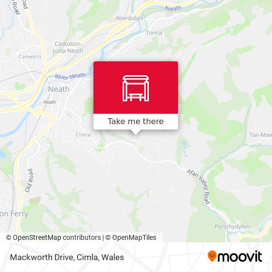 Mackworth Drive, Cimla map