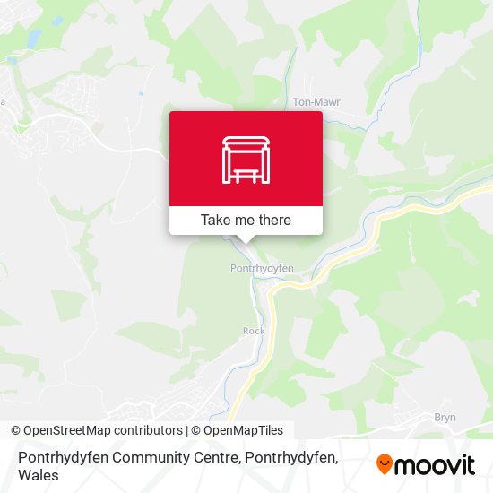 Pontrhydyfen Community Centre, Pontrhydyfen map