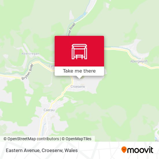 Eastern Avenue, Croeserw map