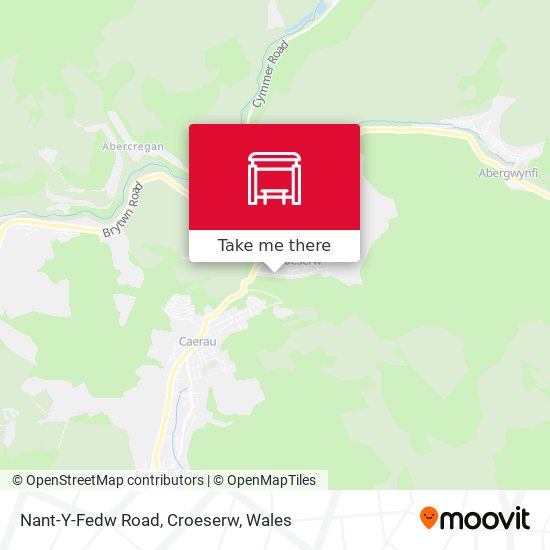 Nant-Y-Fedw Road, Croeserw map