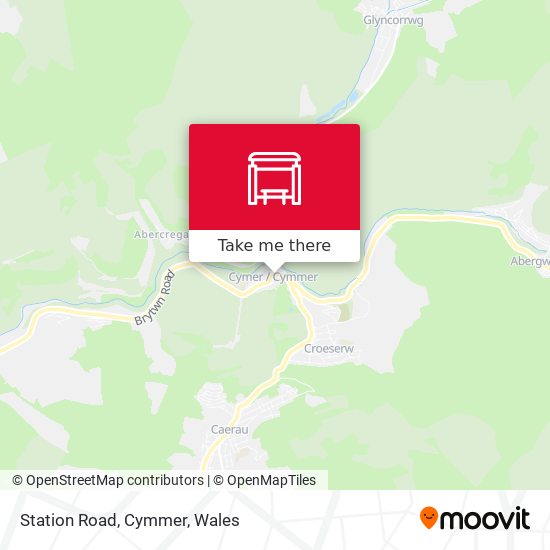 Station Road, Cymmer map