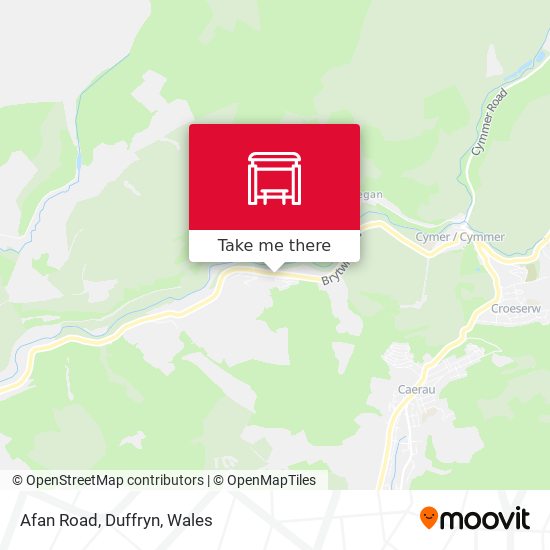 Afan Road, Duffryn map