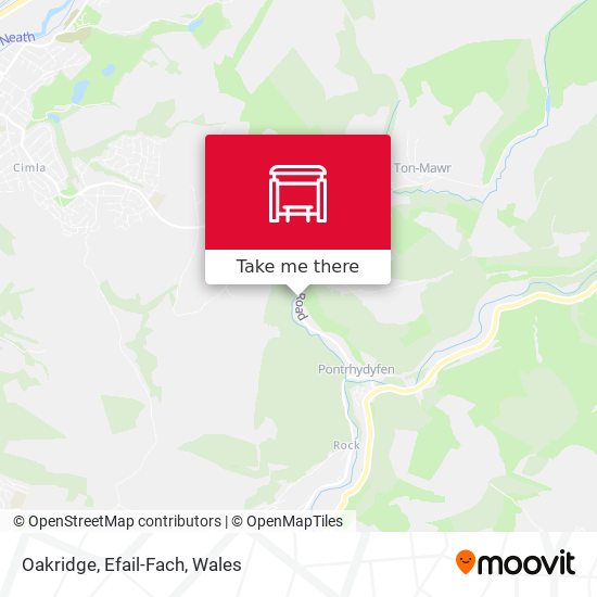 Oakridge, Efail-Fach map
