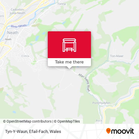 Tyn-Y-Waun, Efail-Fach map