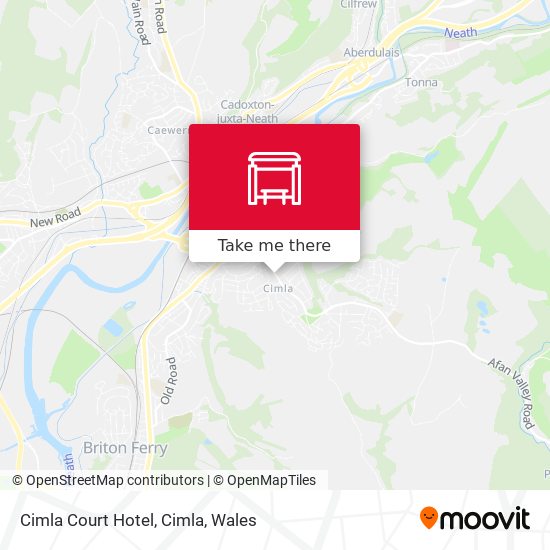 Cimla Court Hotel, Cimla map