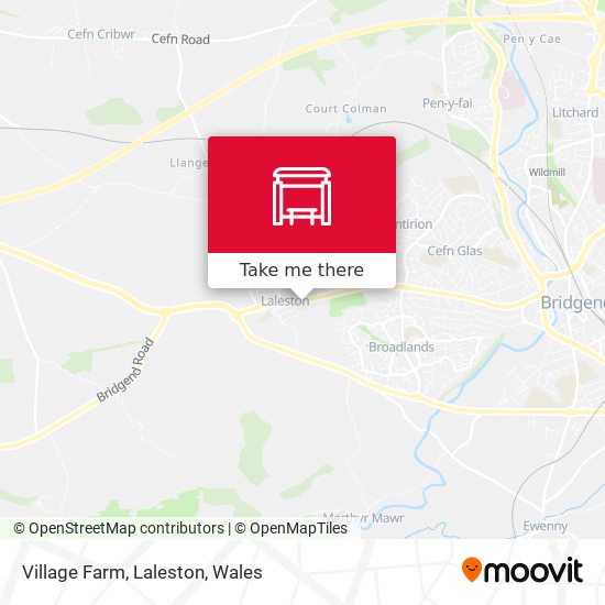 Village Farm, Laleston map