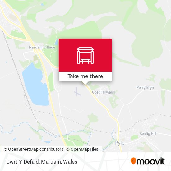 Cwrt-Y-Defaid, Margam map