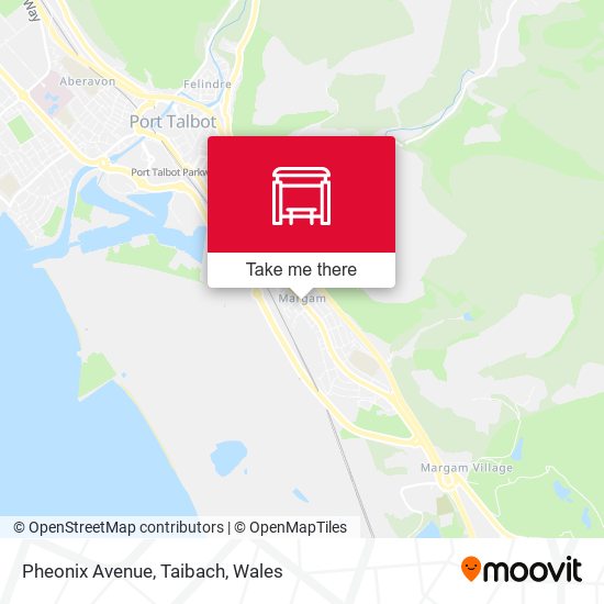 Pheonix Avenue, Taibach map