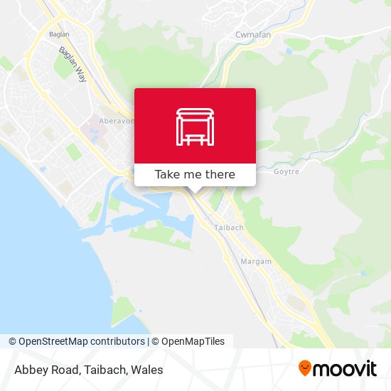 Abbey Road, Taibach map