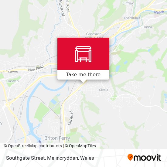 Southgate Street, Melincryddan map