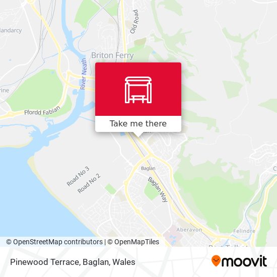 Pinewood Terrace, Baglan map