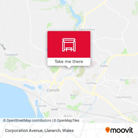 Corporation Avenue, Llanerch map