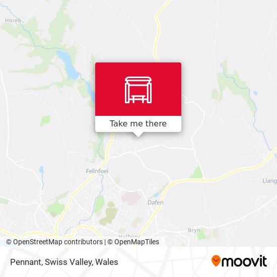 Pennant, Swiss Valley map