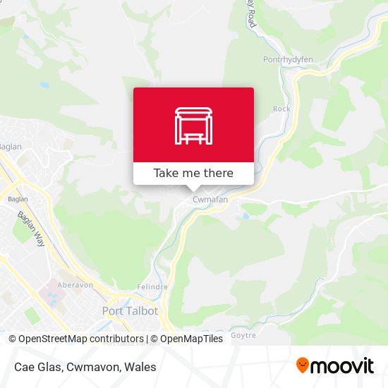 Cae Glas, Cwmavon map