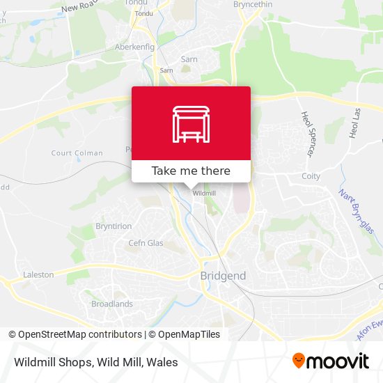 Wildmill Shops, Wild Mill map