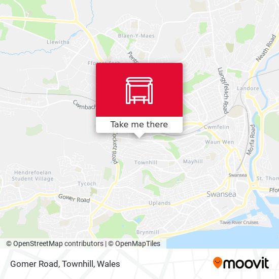 Gomer Road, Townhill map