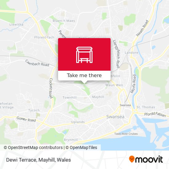 Dewi Terrace, Mayhill map