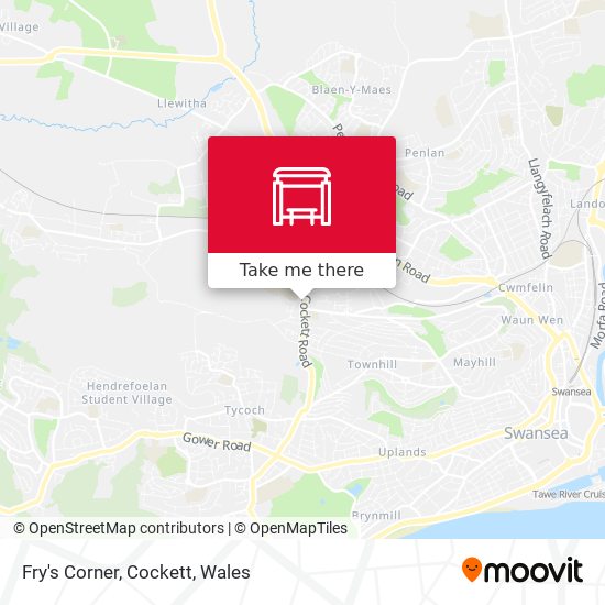 Fry's Corner, Cockett map