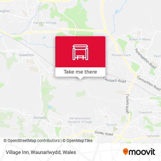 Village Inn, Waunarlwydd map