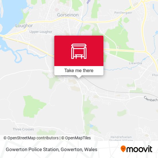 Gowerton Police Station, Gowerton map