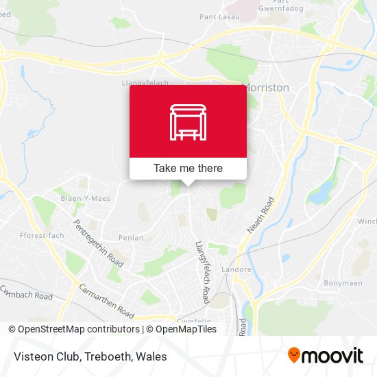 Visteon Club, Treboeth map