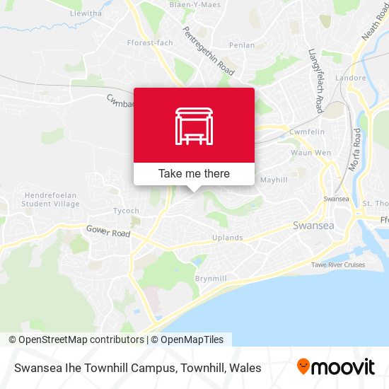 Swansea Ihe Townhill Campus, Townhill map