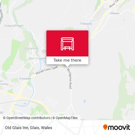 Old Glais Inn, Glais map