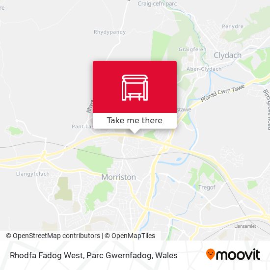 Rhodfa Fadog West, Parc Gwernfadog map