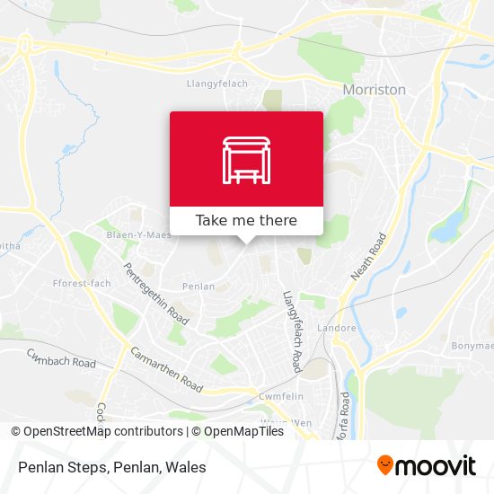 Penlan Steps, Penlan map