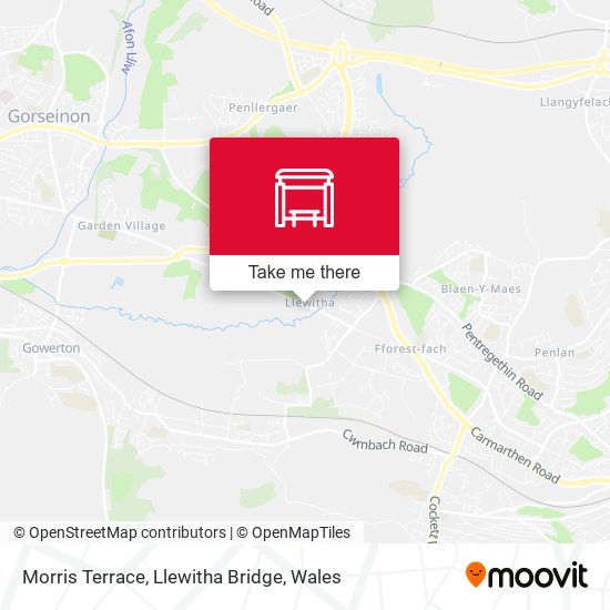Morris Terrace, Llewitha Bridge map