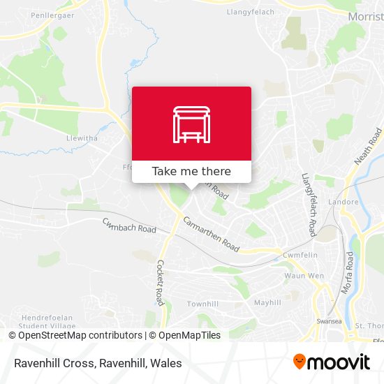 Ravenhill Cross, Ravenhill map