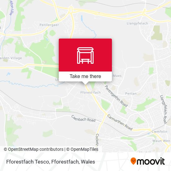 Fforestfach Tesco, Fforestfach map