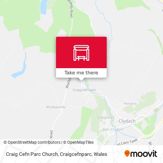 Craig Cefn Parc Church, Craigcefnparc map