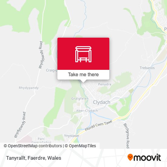 Tanyrallt, Faerdre map